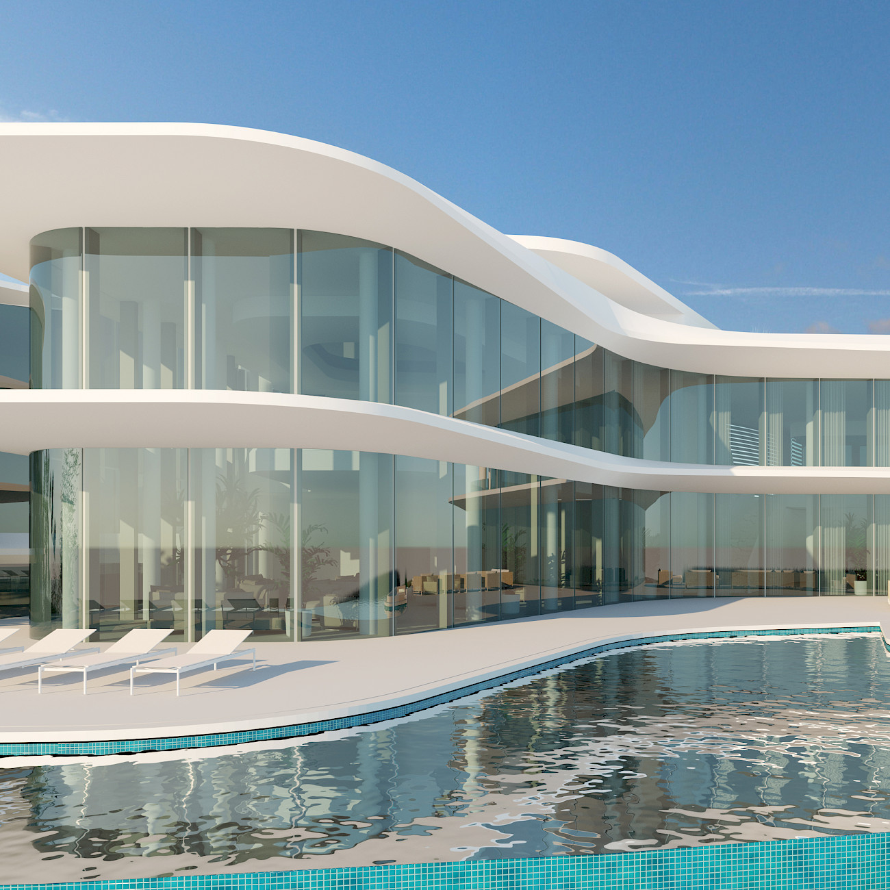 Villa E in Dubai Hills - by inaki leite. From pool